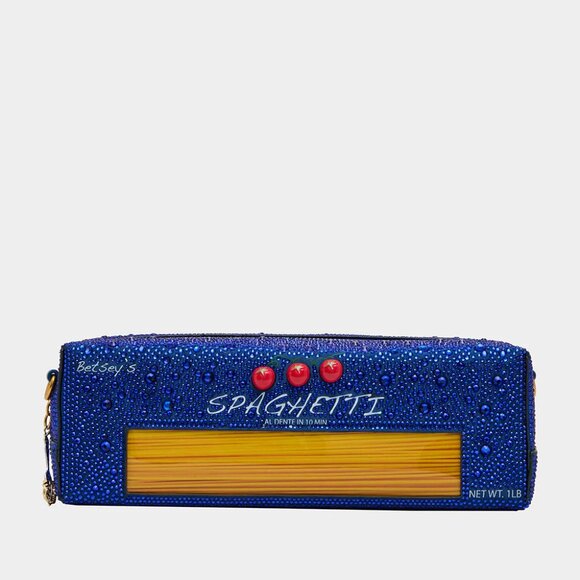 Betsey Johnson Handbags - Betsey Johnson Kitsch Feelin Saucy Crossbody Bag Blue Multi NWT